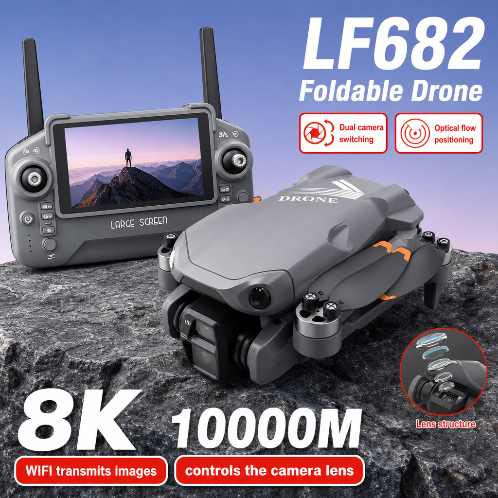 Drone Gimbal Mount - Foto Udara Drone LF682 8K HD