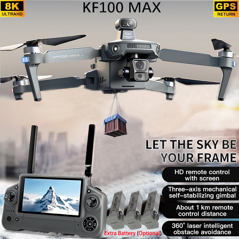 Drone Gimbal Brushless - KF100 MAX Drone GPS Kamera 4K