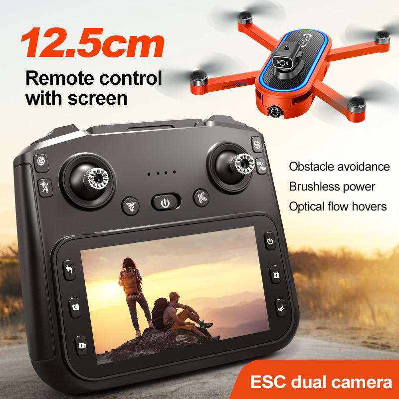 Drone 2025 S186 Profesional 4K - Drone Gimbal Brushless ulasan dan harga