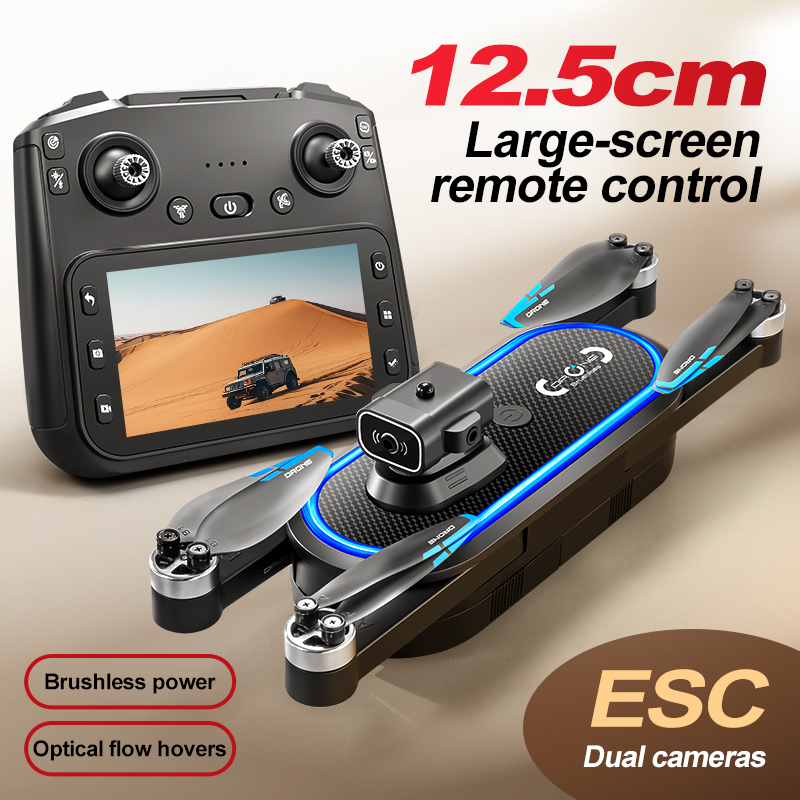 Drone 2025 S186 Profesional 4K - Drone Gimbal Brushless ulasan dan harga