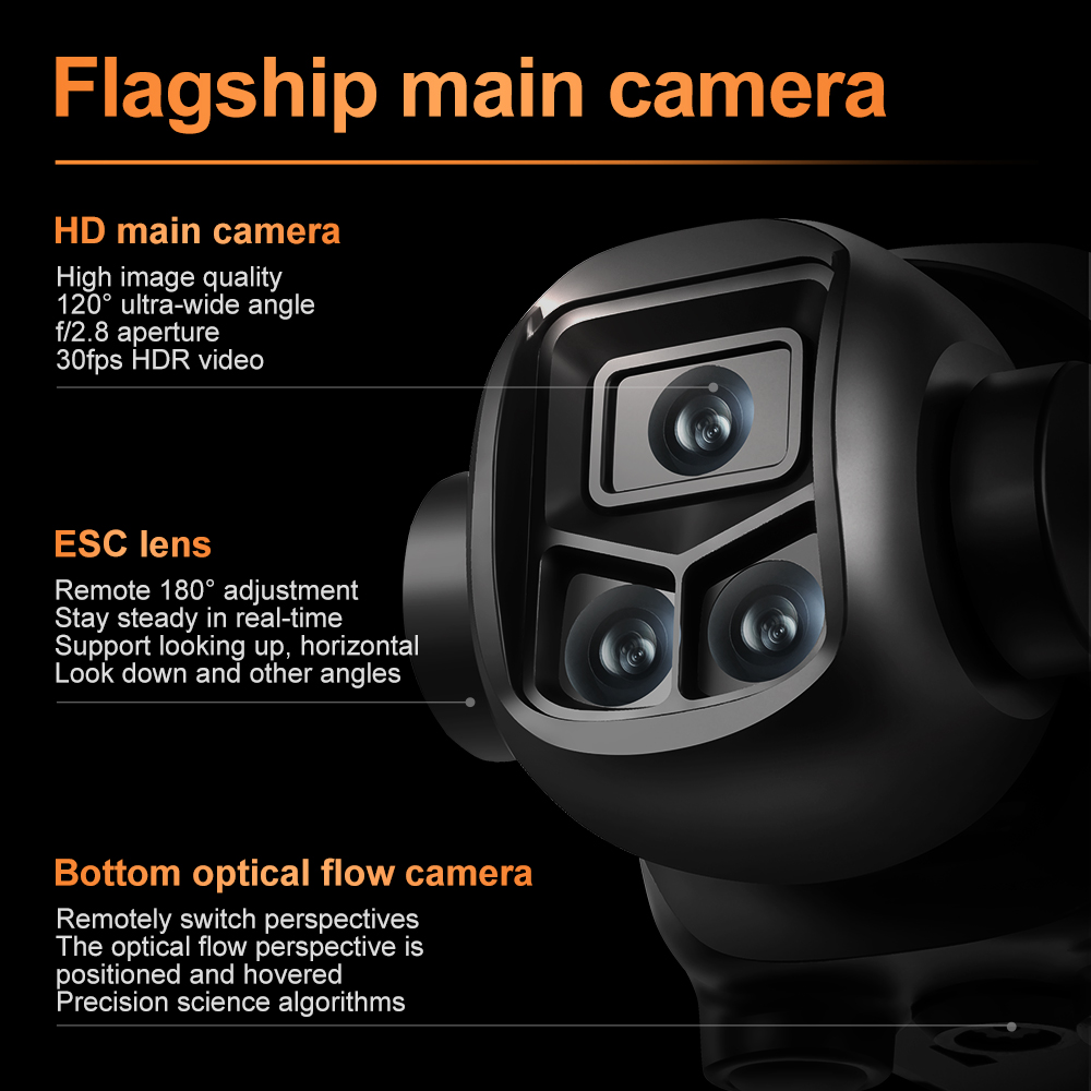 Lenovo V988 Quadcopter Layar B - Drone Gimbal Brushless ulasan dan harga