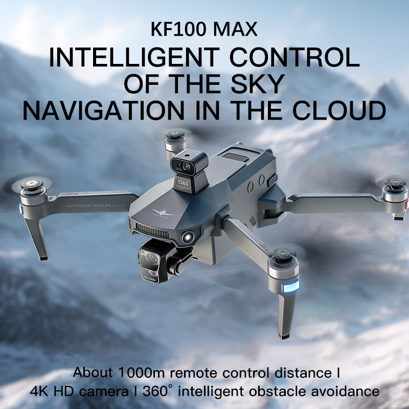 KF100 MAX Drone GPS Kamera 4K  - Drone Gimbal Brushless ulasan dan harga