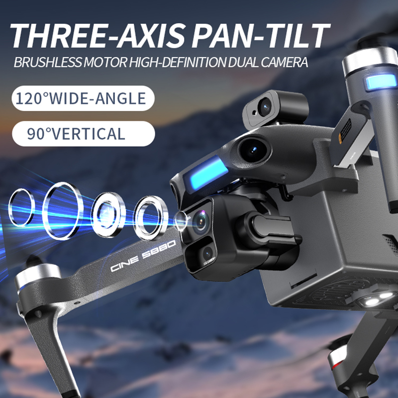 Drone Kamera Ganda 8K Baru 202 - Drone Gimbal Mount ulasan dan harga