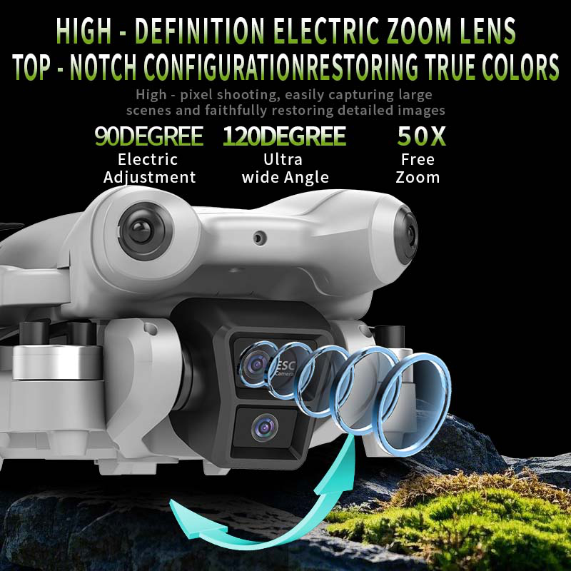 Drone Xiaomi S101 8K HD Kamera - Drone Gimbal Mount ulasan dan harga