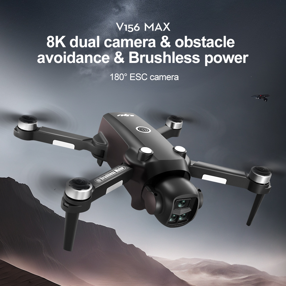 Drone Lenovo V156 MAX HD WIFI  - Drone Gimbal Brushless ulasan dan harga