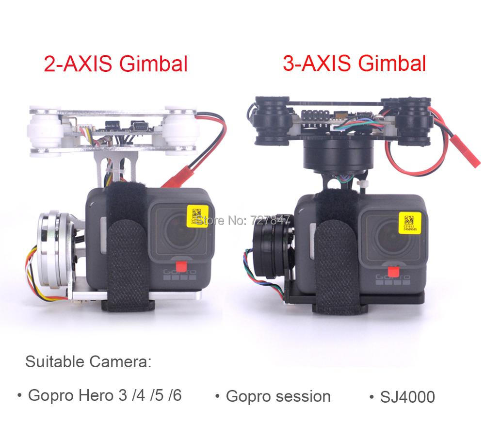 RTF FPV 3-Sumbu/Ringan 2-Sumbu - Drone Gimbal For Gopro Hero ulasan dan harga